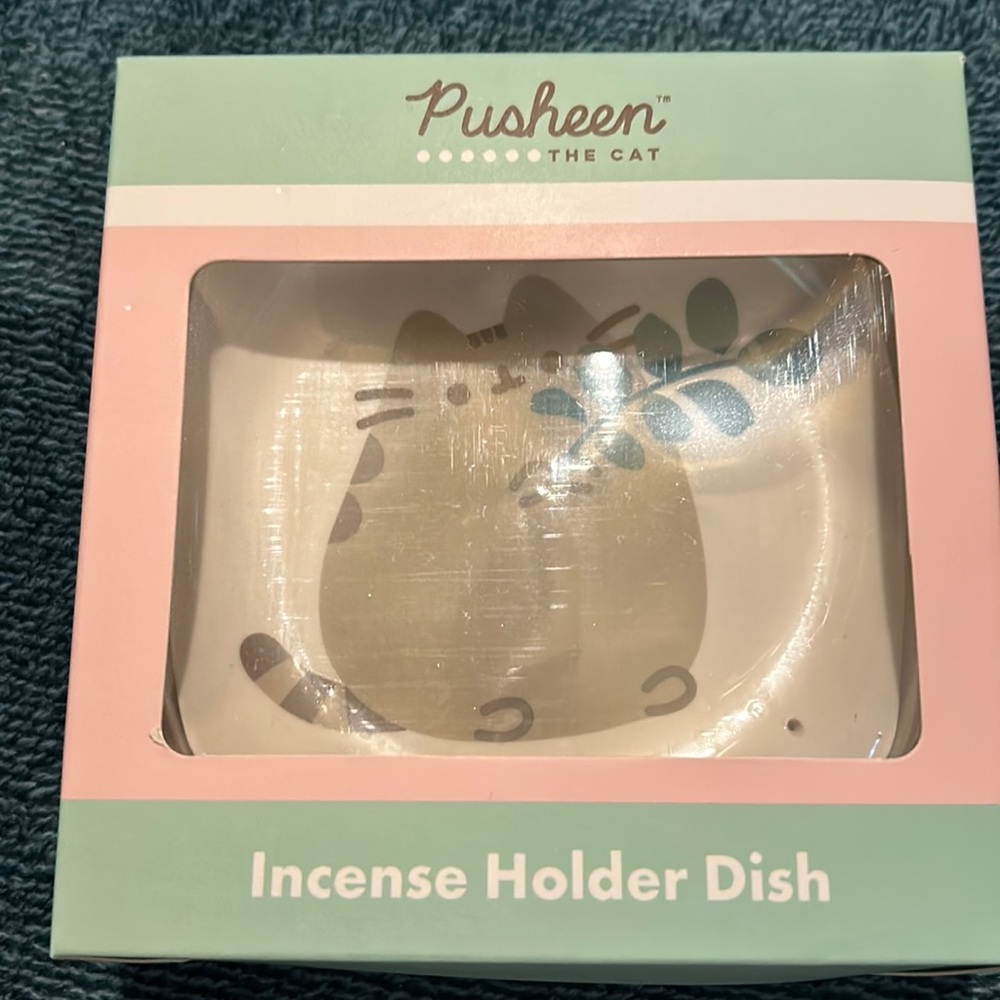 Pusheen box incense holder dish